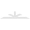 Ekena Millwork Richland Architectural Grade PVC Gable Bracket, 108"W x 27"H x 6"D x 6"F, 6/12 Pitch GBP108X27X0606RIC00 - alternate 2